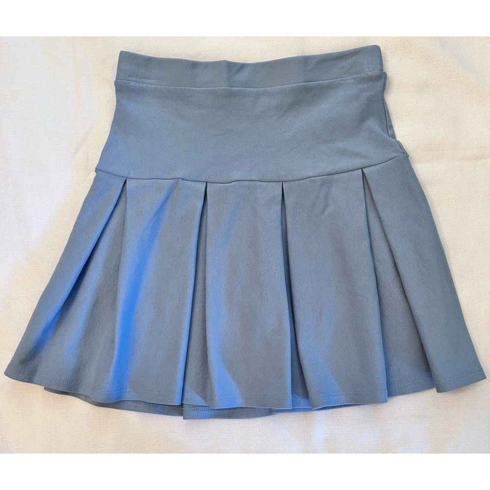 Altar'd State Pleated/Tennis Skirt Small Powder Blue 16" Length - Made In USA‎